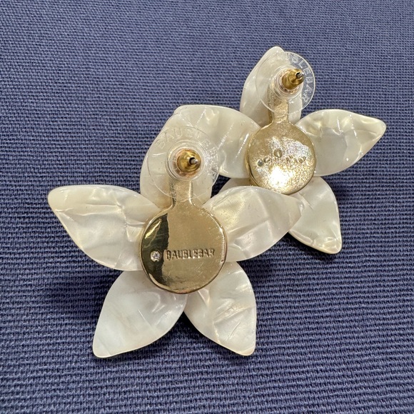 BaubleBar Mother of Pearl Flower Earrings - Picture 2 of 2
